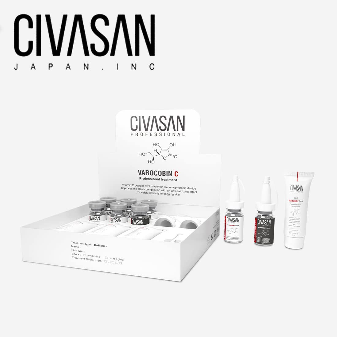 Civasan ( シバサン ) 【 正規品 】 バロコビン C プロフェッショナル キット 「 ビタミンC + コラーゲン 」